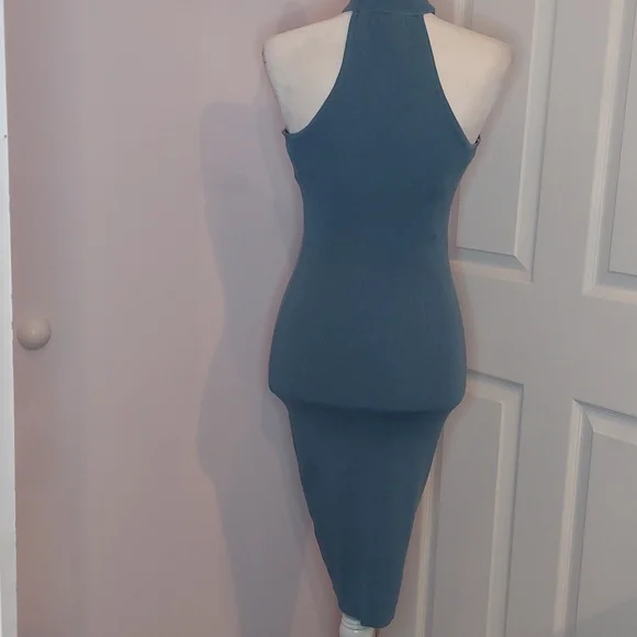 Sexy Fitted Tight Stretchy Sweater Dress - Picture 3 of 4